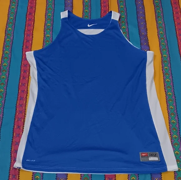 Nike Shirts Nike Reversible Dri Fit Basketball Jersey Blue